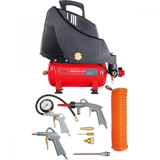 Компрессор FUBAG SERVICE MASTER KIT + 6 (OL195/6 + 6 предметов) 8213790KOA604(8213790KOA542) Компрессор FUBAG SERVICE MASTER KIT + 6 (OL195/6 + 6 предметов) 8213790KOA604(8213790KOA542)