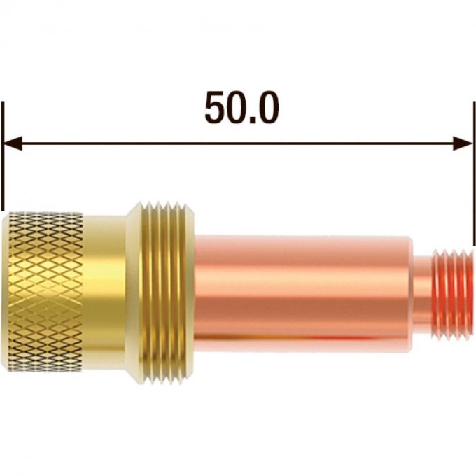 Корпус цанги c газовой линзой FUBAG для FB TIG 17-18-26 (5 шт.) FB45V28 Корпус цанги c газовой линзой FUBAG для FB TIG 17-18-26 (5 шт.) FB45V28