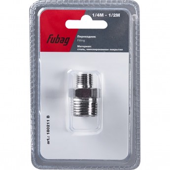 Переходник FUBAG 1/4"М на 1/2"M_блистер 1 шт Переходник FUBAG 1/4"М на 1/2"M_блистер 1 шт