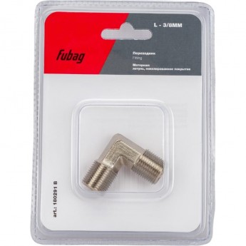 Переходник L — образный FUBAG 180291 B (3/8"MM; блистер) Переходник L — образный FUBAG 180291 B (3/8"MM; блистер)
