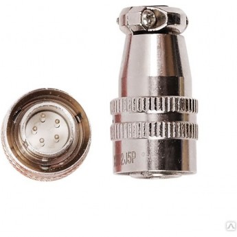 Разъем управления FUBAG для TIG горелки 5pin (для горелок Fubag FB TIG) Разъем управления FUBAG для TIG горелки 5pin (для горелок Fubag FB TIG)