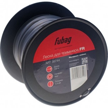 Триммерная леска FUBAG сечение круглое L 130 м * 2.4 мм