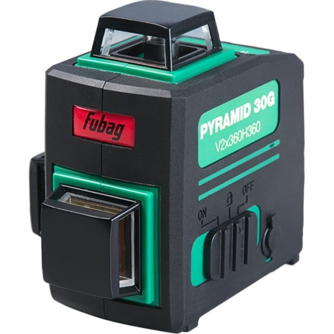 Уровень лазерный FUBAG 3D с зеленым лучом Pyramid 30G V2х360H360 41197 Уровень лазерный FUBAG 3D с зеленым лучом Pyramid 30G V2х360H360 41197